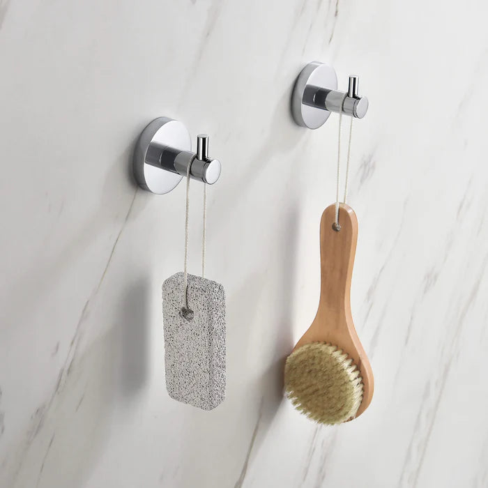 Casa Fixtures - Bathroom Accessories - Halo Bathroom Towel & Robe Hook (CBA-1401)