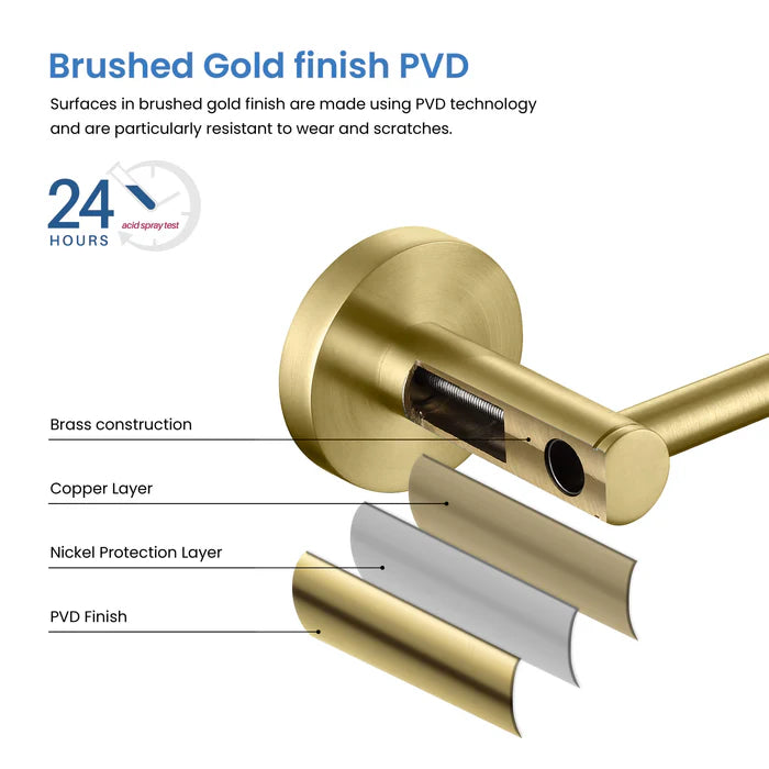 Casa Fixtures - Bathroom Accessories - Halo 24 inch Bathroom Towel Bar (CBA-1404)