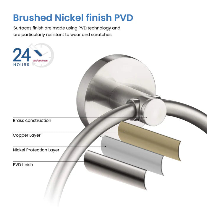 Casa Fixtures - Bathroom Accessories - Halo Bathroom Towel Ring (CBA-1406)