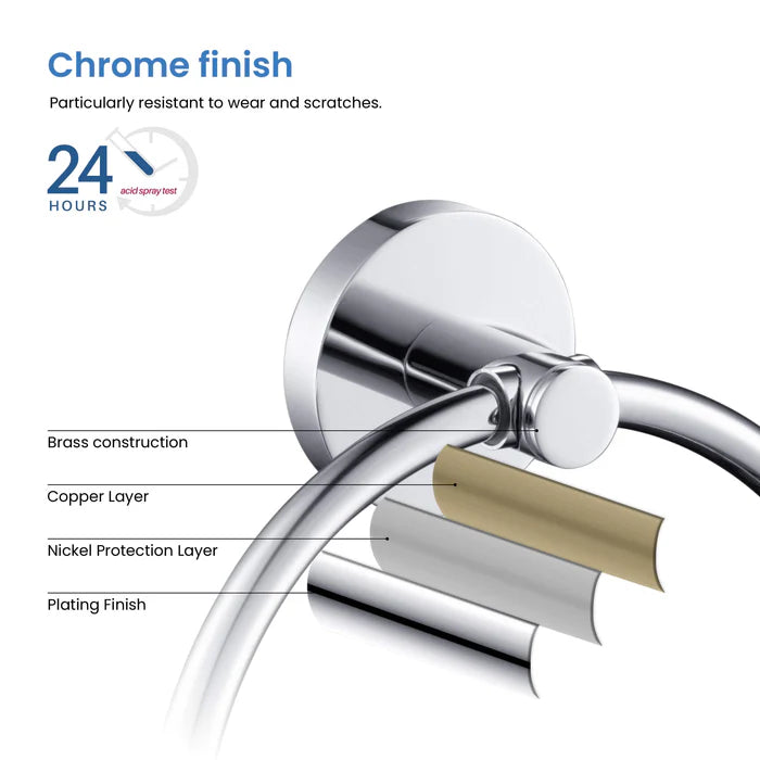Casa Fixtures - Bathroom Accessories - Halo Bathroom Towel Ring (CBA-1406)