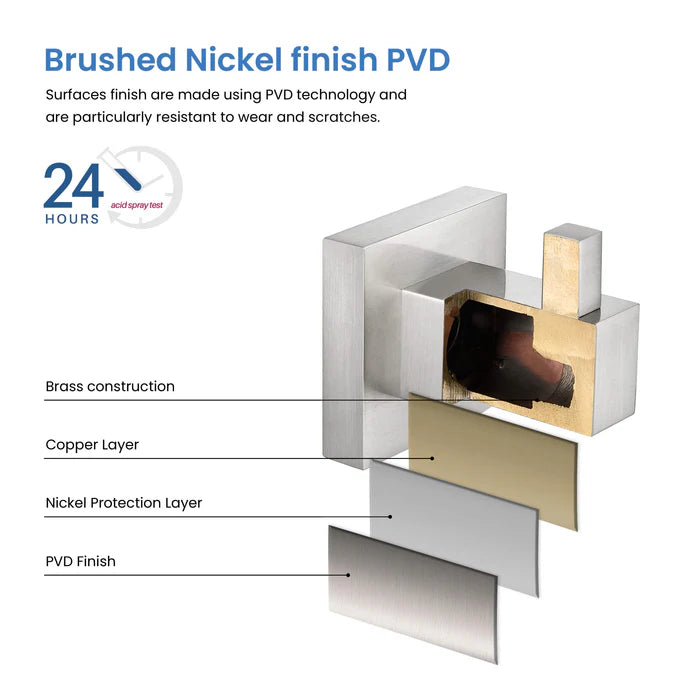 Casa Fixtures - Bathroom Accessories - Quadra Bathroom Towel & Robe Hook (CBA-1501)