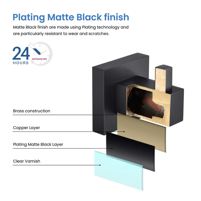 Casa Fixtures - Bathroom Accessories - Quadra Bathroom Towel & Robe Hook (CBA-1501)