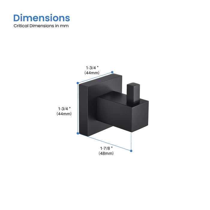 Casa Fixtures - Bathroom Accessories - Quadra Bathroom Towel & Robe Hook (CBA-1501)