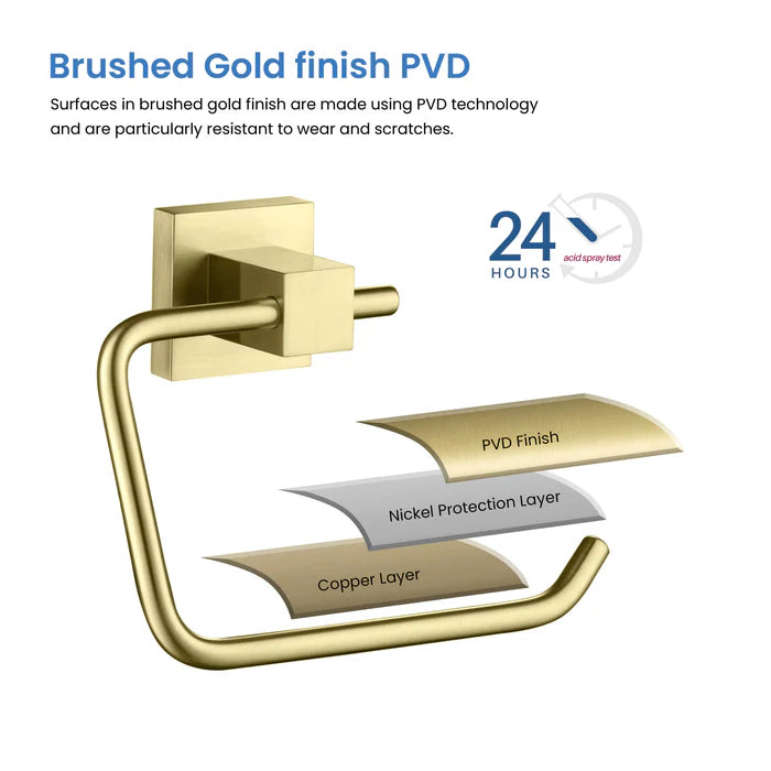 Casa Fixtures - Bathroom Accessories - Quadra Bathroom Toilet Paper Holder (CBA-1505)