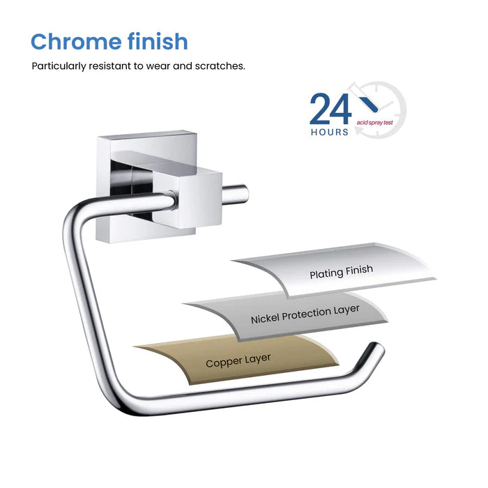 Casa Fixtures - Bathroom Accessories - Quadra Bathroom Toilet Paper Holder (CBA-1505)