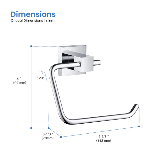 Casa Fixtures - Bathroom Accessories - Quadra Bathroom Toilet Paper Holder (CBA-1505)