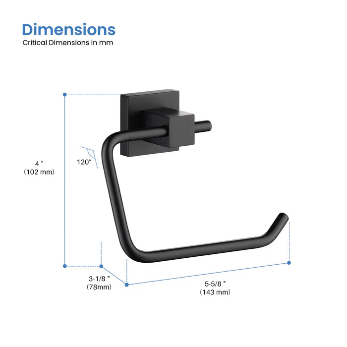Casa Fixtures - Bathroom Accessories - Quadra Bathroom Toilet Paper Holder (CBA-1505)