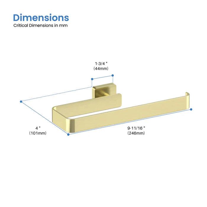 Casa Fixtures - Bathroom Accessories - Fusion 10 inch Bathroom Towel Bar (CBA-1603)
