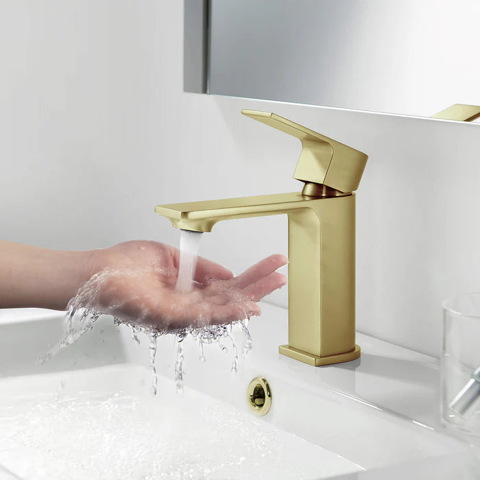 Casa Fixtures - Bathroom Faucet - Aurora Single Handle Bathroom Vanity Sink Faucet with Pop Up Drain (CBF-1001)