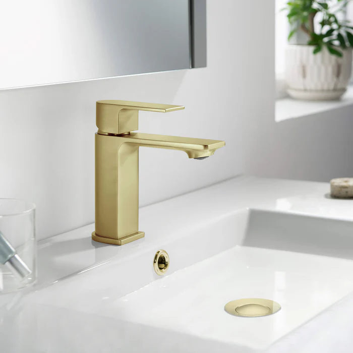 Casa Fixtures - Bathroom Faucet - Aurora Single Handle Bathroom Vanity Sink Faucet with Pop Up Drain (CBF-1001)