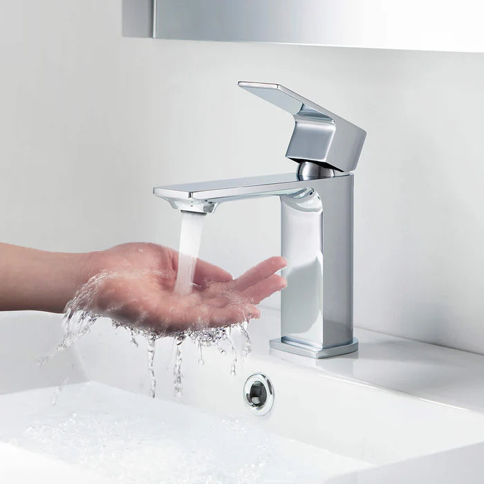Casa Fixtures - Bathroom Faucet - Aurora Single Handle Bathroom Vanity Sink Faucet with Pop Up Drain (CBF-1001)