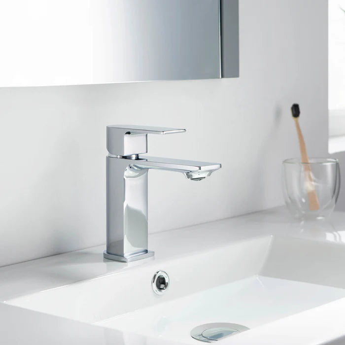 Casa Fixtures - Bathroom Faucet - Aurora Single Handle Bathroom Vanity Sink Faucet with Pop Up Drain (CBF-1001)