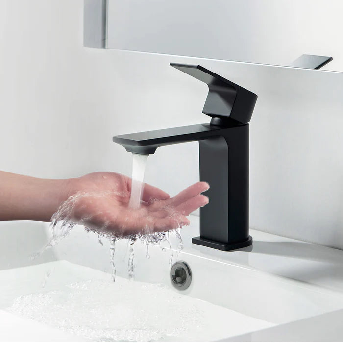 Casa Fixtures - Bathroom Faucet - Aurora Single Handle Bathroom Vanity Sink Faucet with Pop Up Drain (CBF-1001)