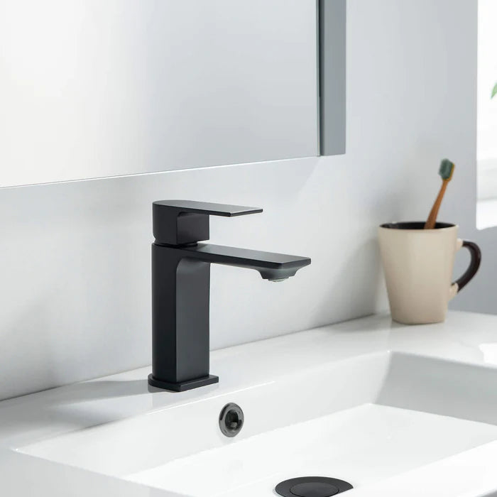Casa Fixtures - Bathroom Faucet - Aurora Single Handle Bathroom Vanity Sink Faucet with Pop Up Drain (CBF-1001)