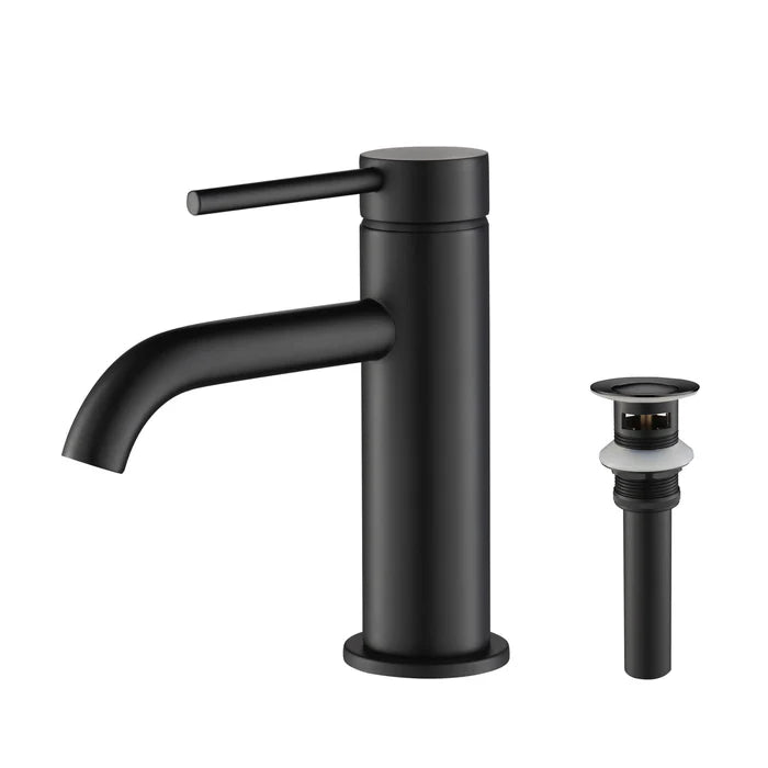 Casa Fixtures - Bathroom Faucet - Halo Single Handle Bathroom Vanity Sink Faucet with Pop Up Drain (CBF-1008)