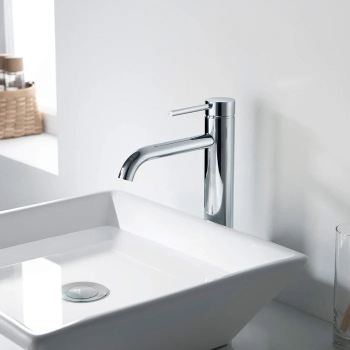 Casa Fixtures - Bathroom Faucet - Halo Single Handle Bathroom Vessel Sink Faucet with Pop Up Drain (CBF-1009)