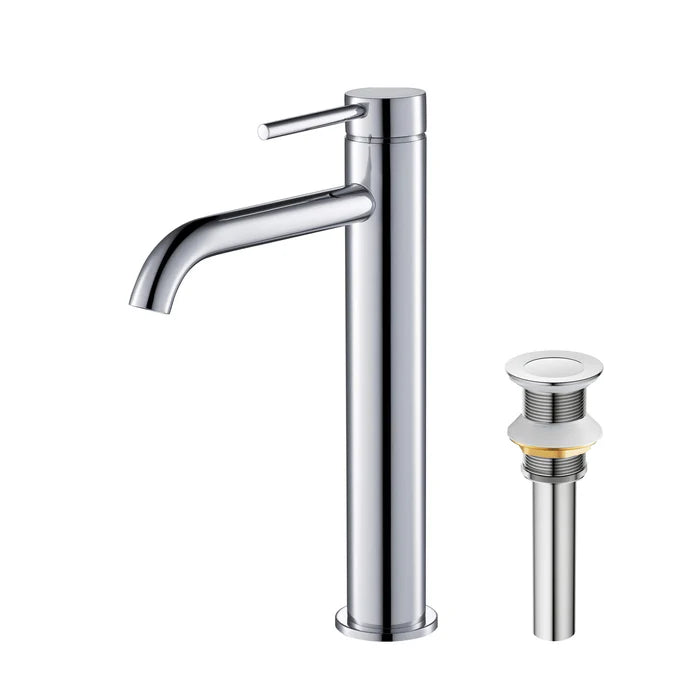 Casa Fixtures - Bathroom Faucet - Halo Single Handle Bathroom Vessel Sink Faucet with Pop Up Drain (CBF-1009)