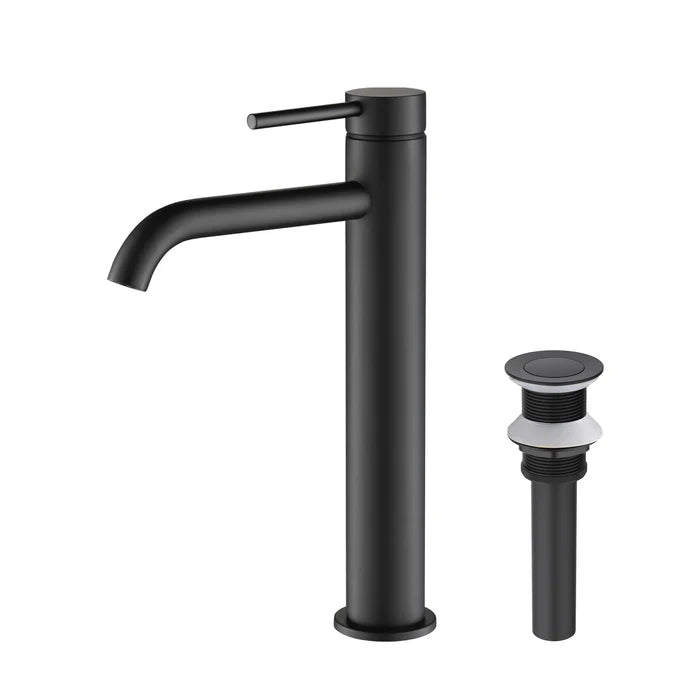 Casa Fixtures - Bathroom Faucet - Halo Single Handle Bathroom Vessel Sink Faucet with Pop Up Drain (CBF-1009)