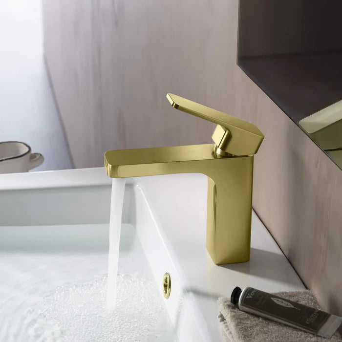 Casa Fixtures - Bathroom Faucet - Fusion Single Handle Bathroom Vanity Sink Faucet with Pop Up Drain (CBF-1017)