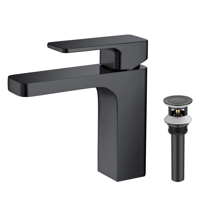 Casa Fixtures - Bathroom Faucet - Fusion Single Handle Bathroom Vanity Sink Faucet with Pop Up Drain (CBF-1017)