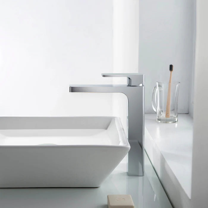 Casa Fixtures - Bathroom Faucet - Fusion Single Handle Bathroom Vessel Sink Faucet with Pop Up Drain (CBF-1018)