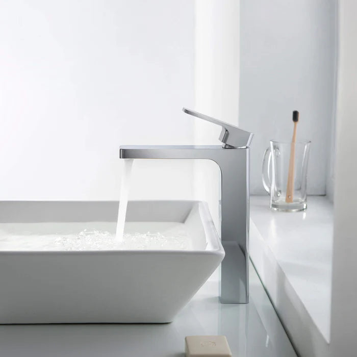 Casa Fixtures - Bathroom Faucet - Fusion Single Handle Bathroom Vessel Sink Faucet with Pop Up Drain (CBF-1018)