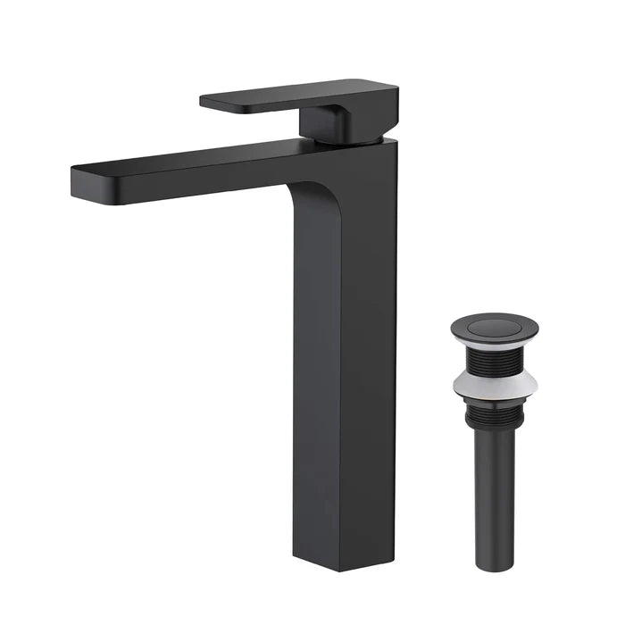 Casa Fixtures - Bathroom Faucet - Fusion Single Handle Bathroom Vessel Sink Faucet with Pop Up Drain (CBF-1018)