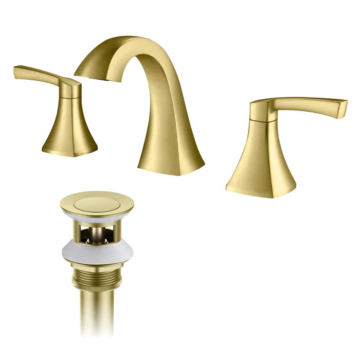 Casa Fixtures - Bathroom Faucet - Vermont 8" Widespread Bathroom Sink Faucet with Drain Assembly (CBF-1022)
