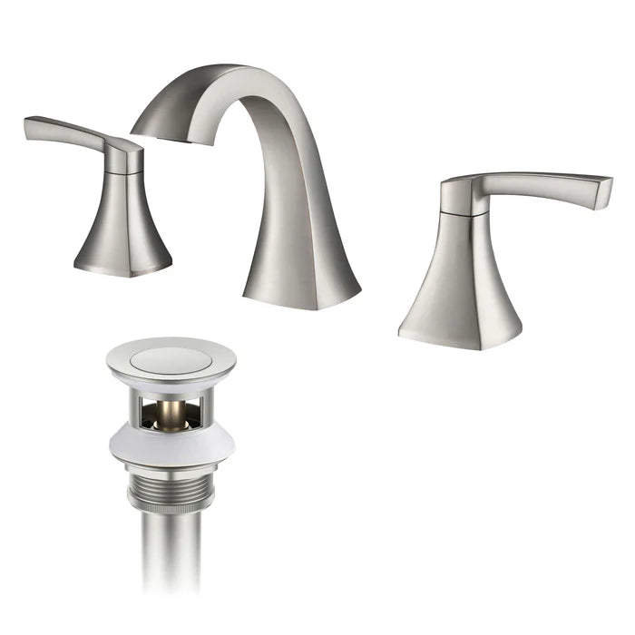 Casa Fixtures - Bathroom Faucet - Vermont 8" Widespread Bathroom Sink Faucet with Drain Assembly (CBF-1022)