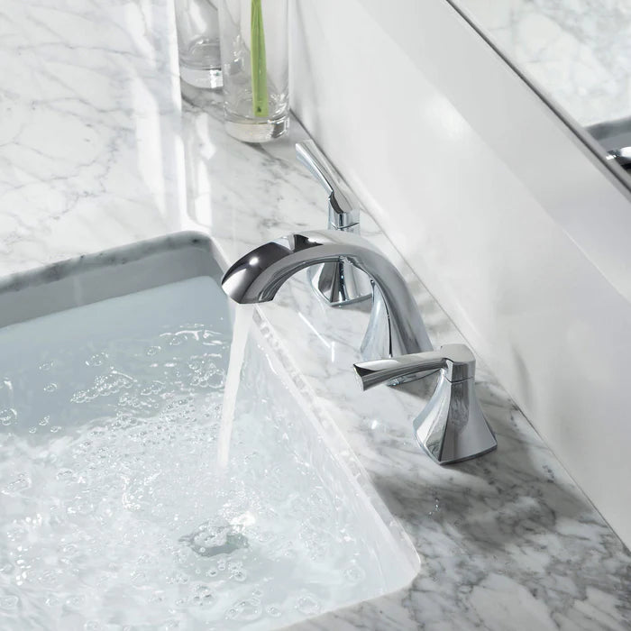 Casa Fixtures - Bathroom Faucet - Vermont 8" Widespread Bathroom Sink Faucet with Drain Assembly (CBF-1022)