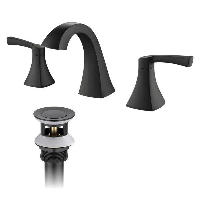 Casa Fixtures - Bathroom Faucet - Vermont 8" Widespread Bathroom Sink Faucet with Drain Assembly (CBF-1022)