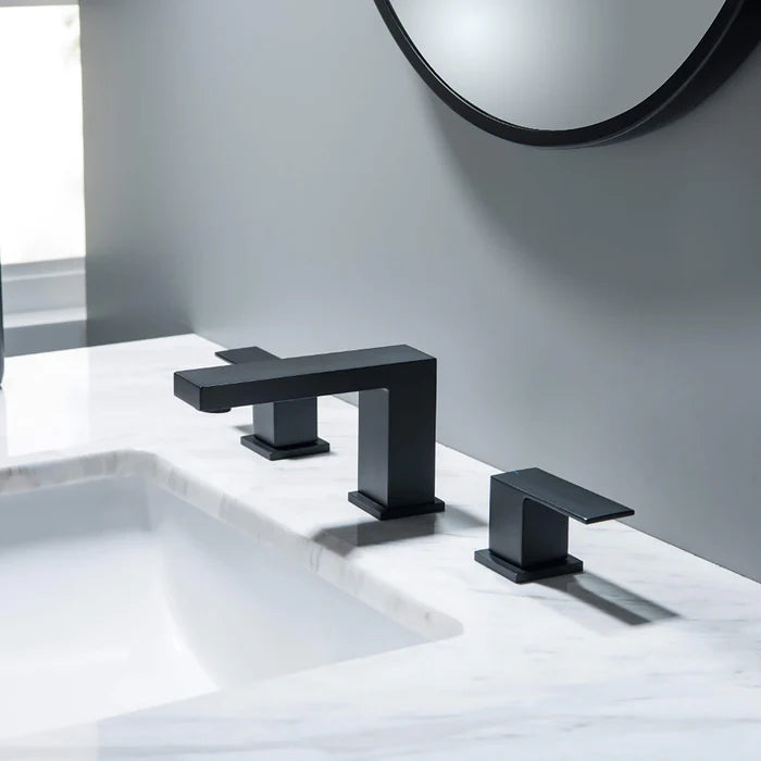 Casa Fixtures - Bathroom Faucet - Quadra 8" Widespread Bathroom Sink Faucet with Drain Assembly (CBF-1024)