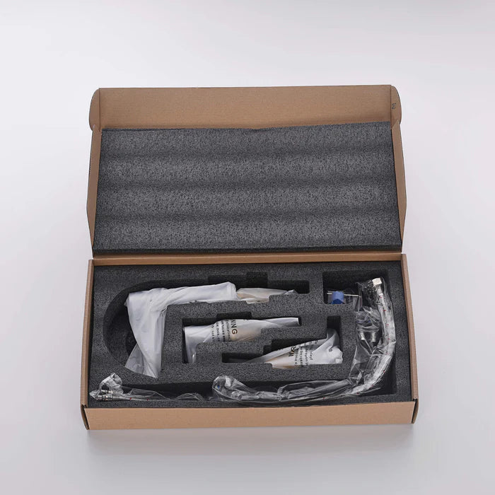 Casa Fixtures - Bathroom Faucet - Halo 8" Widespread Bathroom Sink Faucet with Drain Assembly (CBF-1025)