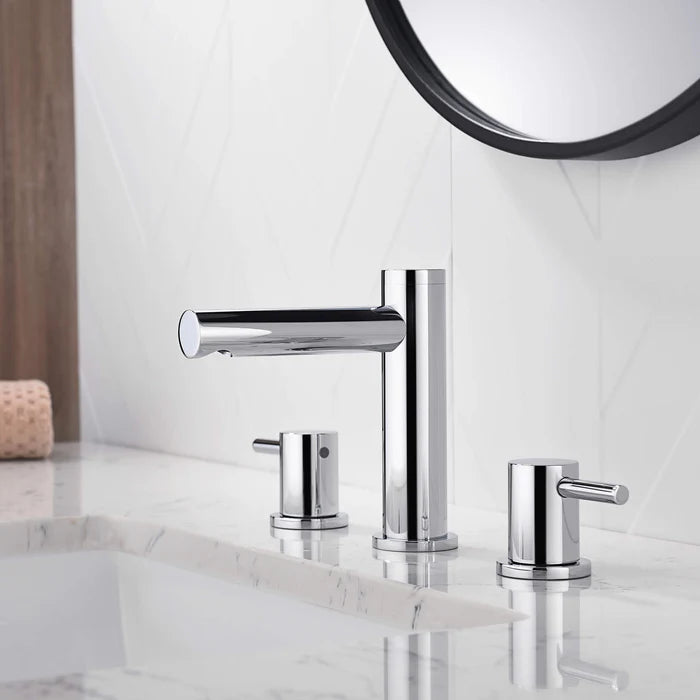 Casa Fixtures - Bathroom Faucet - Halo 8" Widespread Bathroom Sink Faucet with Drain Assembly (CBF-1025)