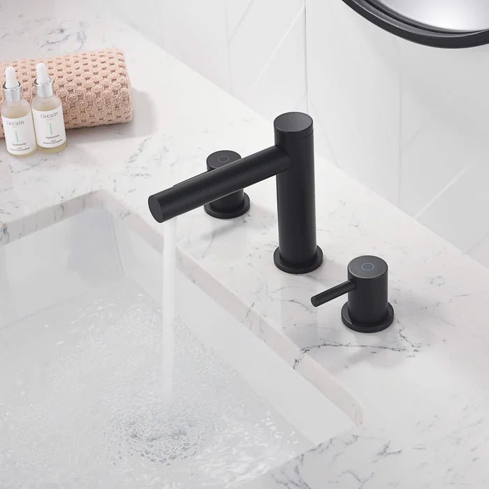Casa Fixtures - Bathroom Faucet - Halo 8" Widespread Bathroom Sink Faucet with Drain Assembly (CBF-1025)