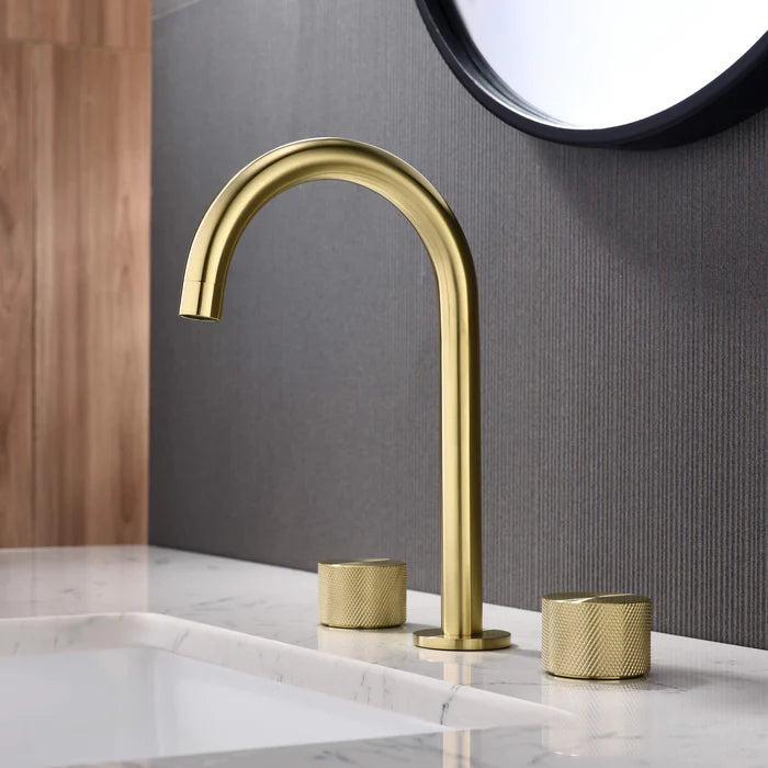 Casa Fixtures - Bathroom Faucet - Verona 8" Widespread Bathroom Sink Faucet with Drain Assembly (CBF-1026)