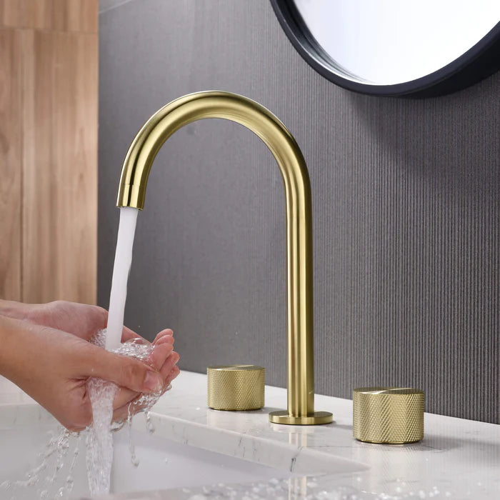 Casa Fixtures - Bathroom Faucet - Verona 8" Widespread Bathroom Sink Faucet with Drain Assembly (CBF-1026)