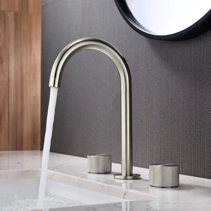 Casa Fixtures - Bathroom Faucet - Verona 8" Widespread Bathroom Sink Faucet with Drain Assembly (CBF-1026)