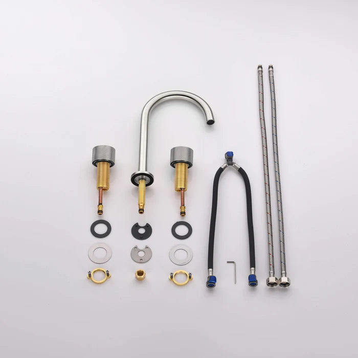 Casa Fixtures - Bathroom Faucet - Verona 8" Widespread Bathroom Sink Faucet with Drain Assembly (CBF-1026)