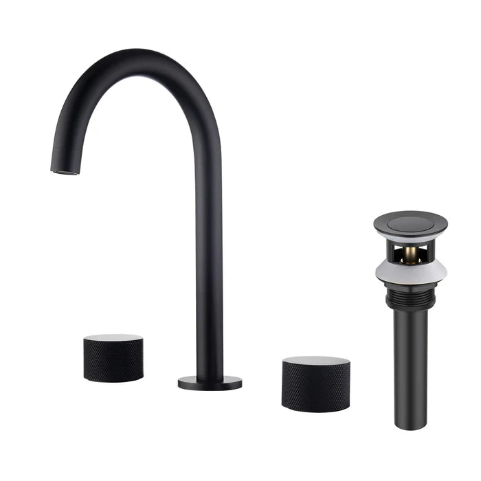 Casa Fixtures - Bathroom Faucet - Verona 8" Widespread Bathroom Sink Faucet with Drain Assembly (CBF-1026)