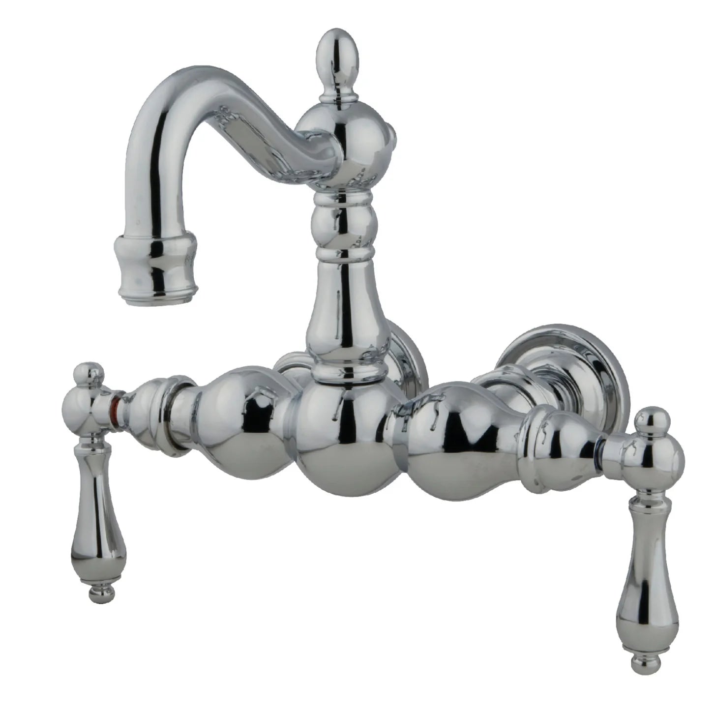 Kingston - Tub Faucets - Vintage CC1001T Two-Handle 2-Hole Tub Wall Mount Clawfoot Tub Faucet