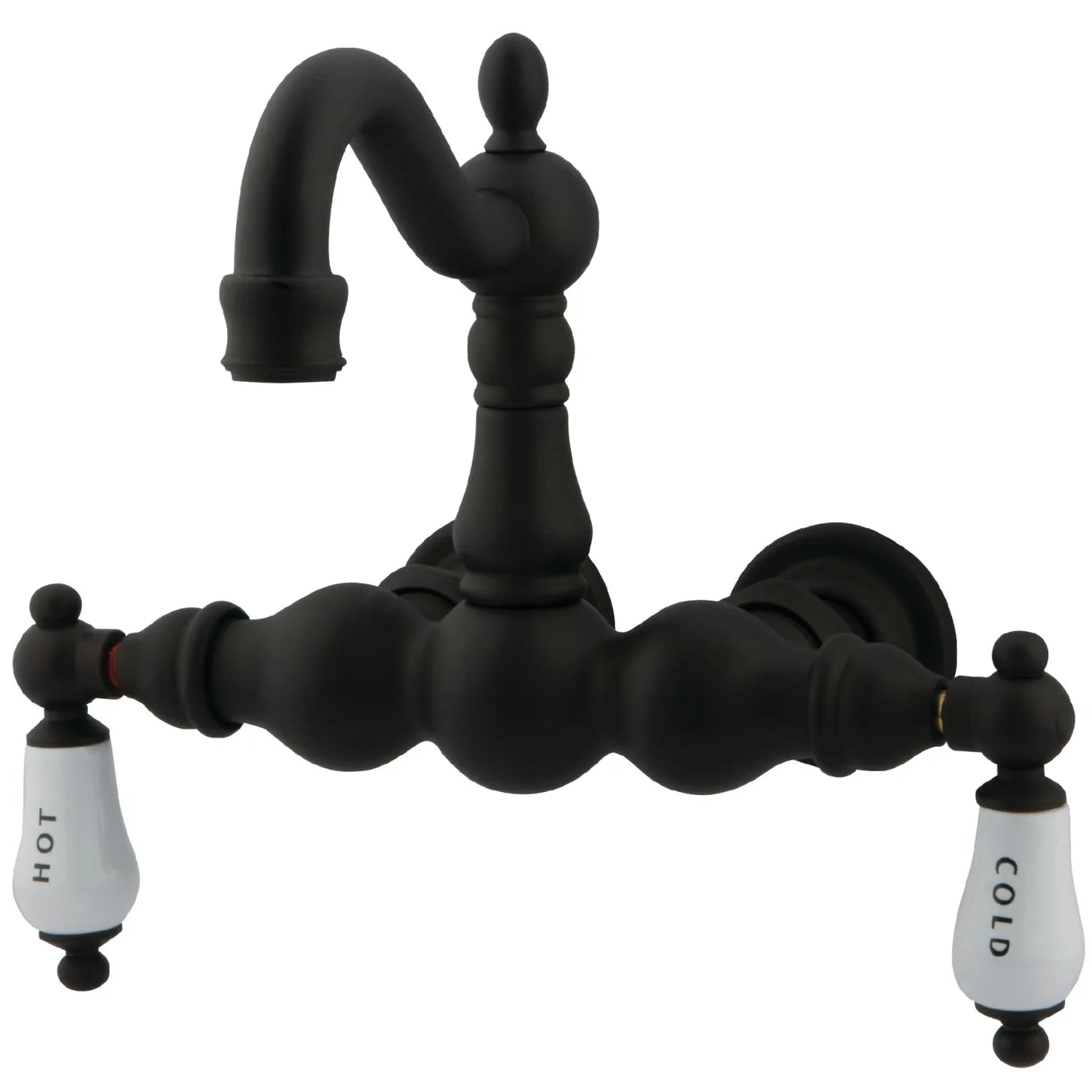 Kingston - Tub Faucets - Vintage CC1003T Two-Handle 2-Hole Tub Wall Mount Clawfoot Tub Faucet