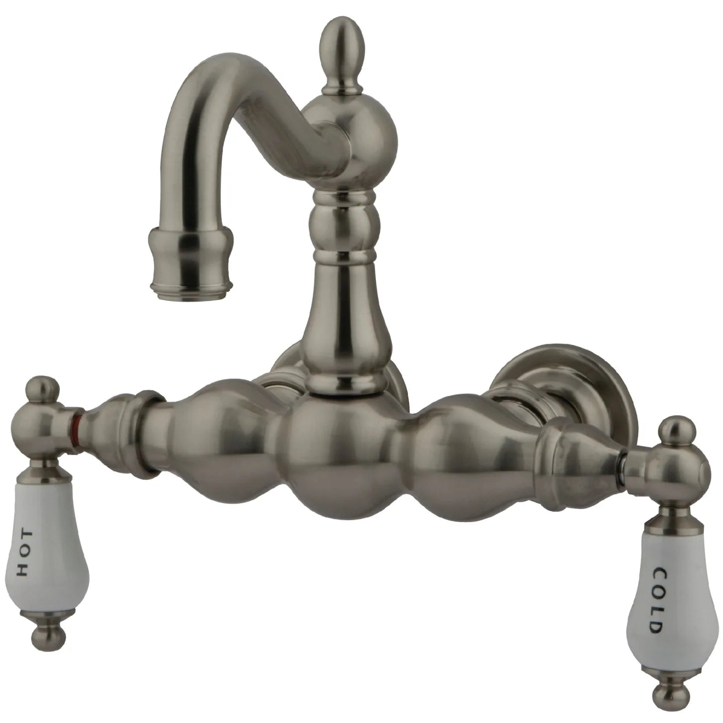 Kingston - Tub Faucets - Vintage CC1003T Two-Handle 2-Hole Tub Wall Mount Clawfoot Tub Faucet