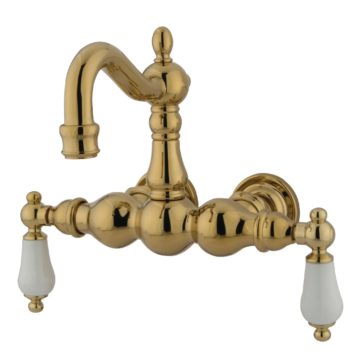 Kingston - Tub Faucets - Vintage CC1006T Two-Handle 2-Hole Tub Wall Mount Clawfoot Tub Faucet