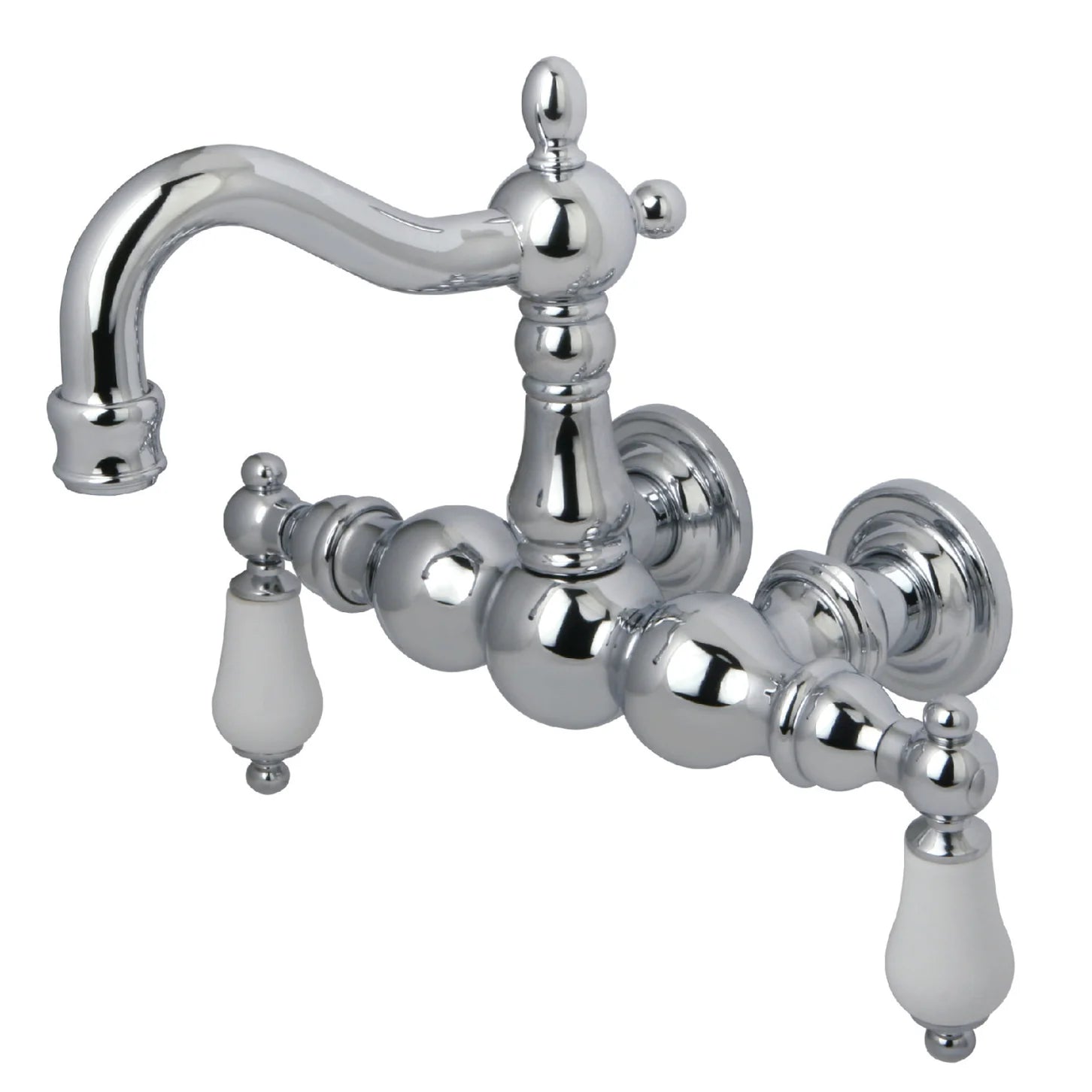 Kingston - Tub Faucets - Vintage CC1006T Two-Handle 2-Hole Tub Wall Mount Clawfoot Tub Faucet