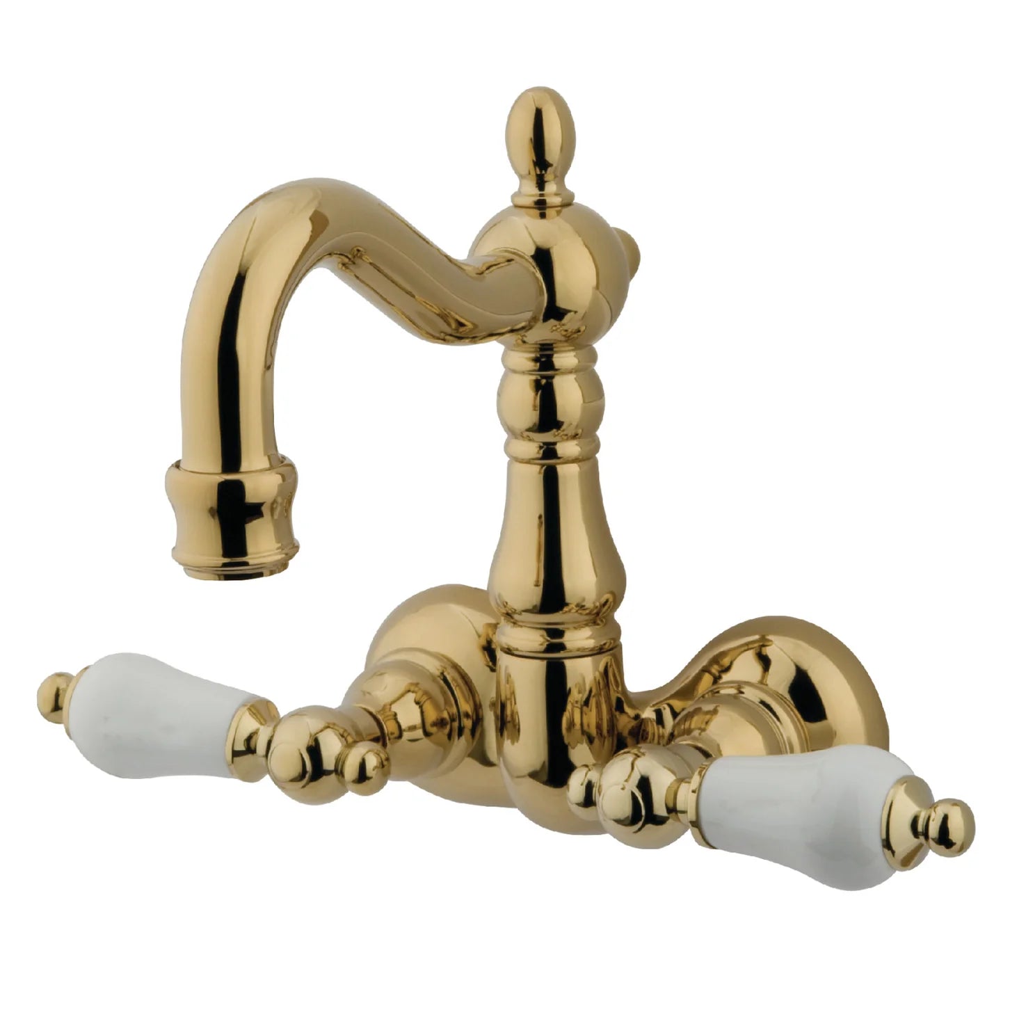 Kingston - Tub Faucets - Vintage CC1075T Two-Handle 2-Hole Tub Wall Mount Clawfoot Tub Faucet