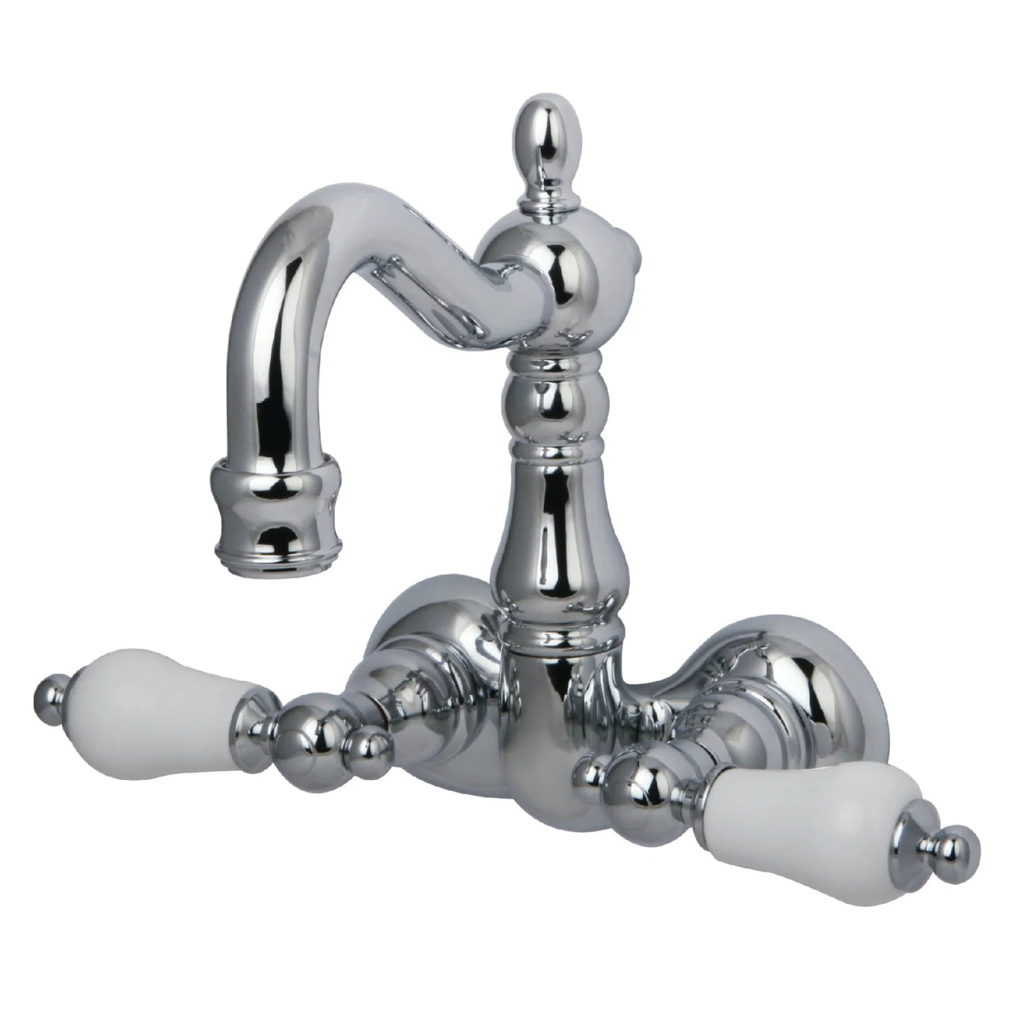 Kingston - Tub Faucets - Vintage CC1075T Two-Handle 2-Hole Tub Wall Mount Clawfoot Tub Faucet