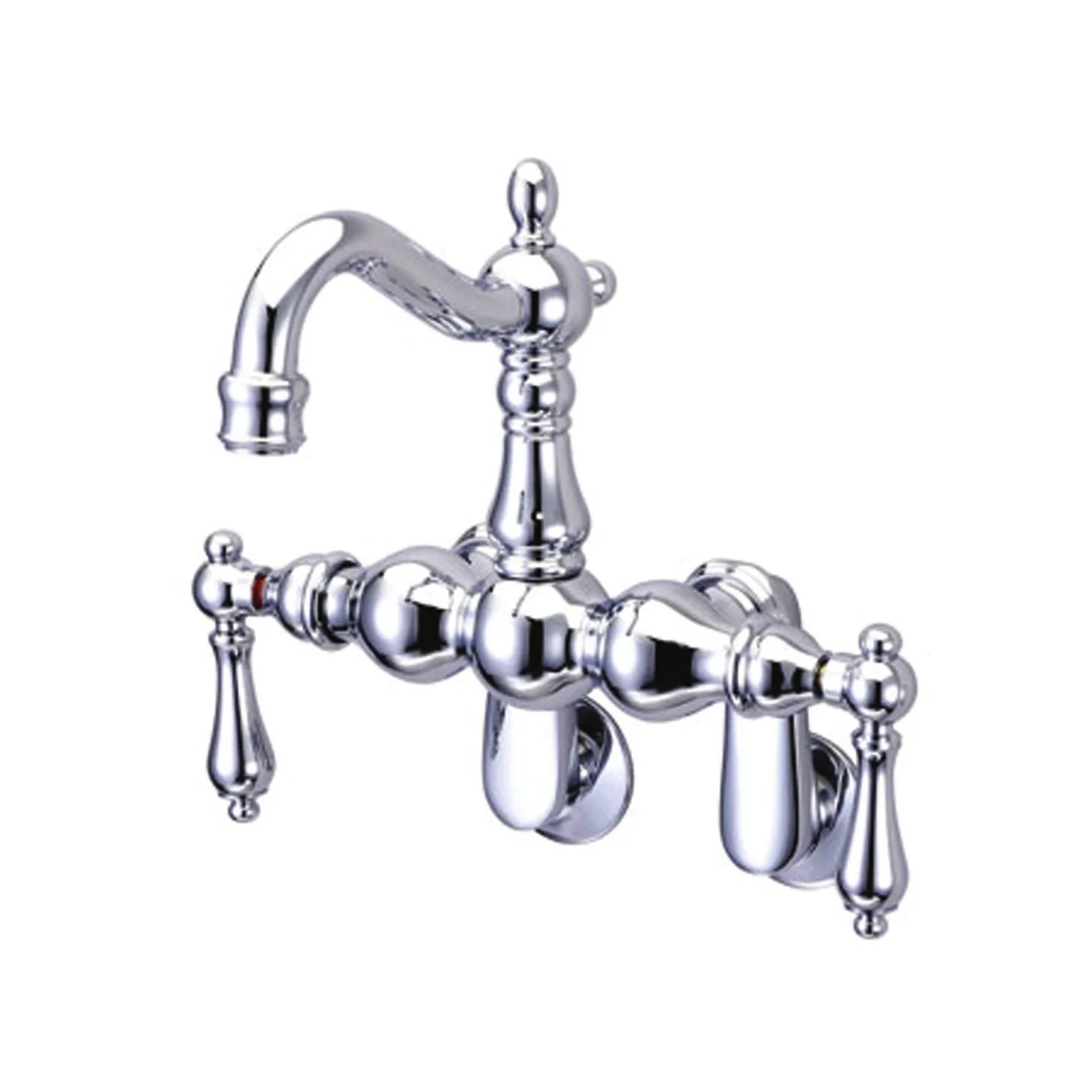 Kingston - Tub Faucets - Vintage CC1081T Two-Handle 2-Hole Tub Wall Mount Clawfoot Tub Faucet