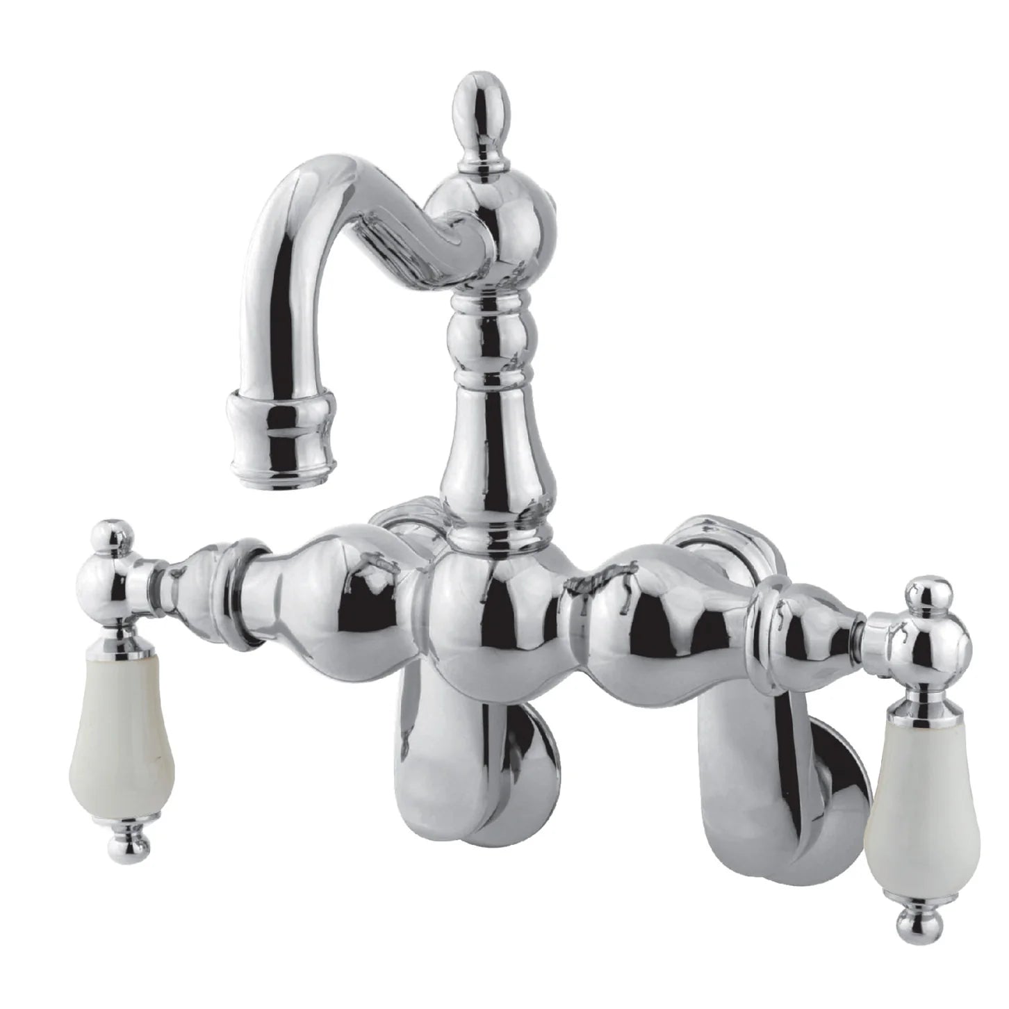 Kingston - Tub Faucets - Vintage CC1083T Two-Handle 2-Hole Tub Wall Mount Clawfoot Tub Faucet