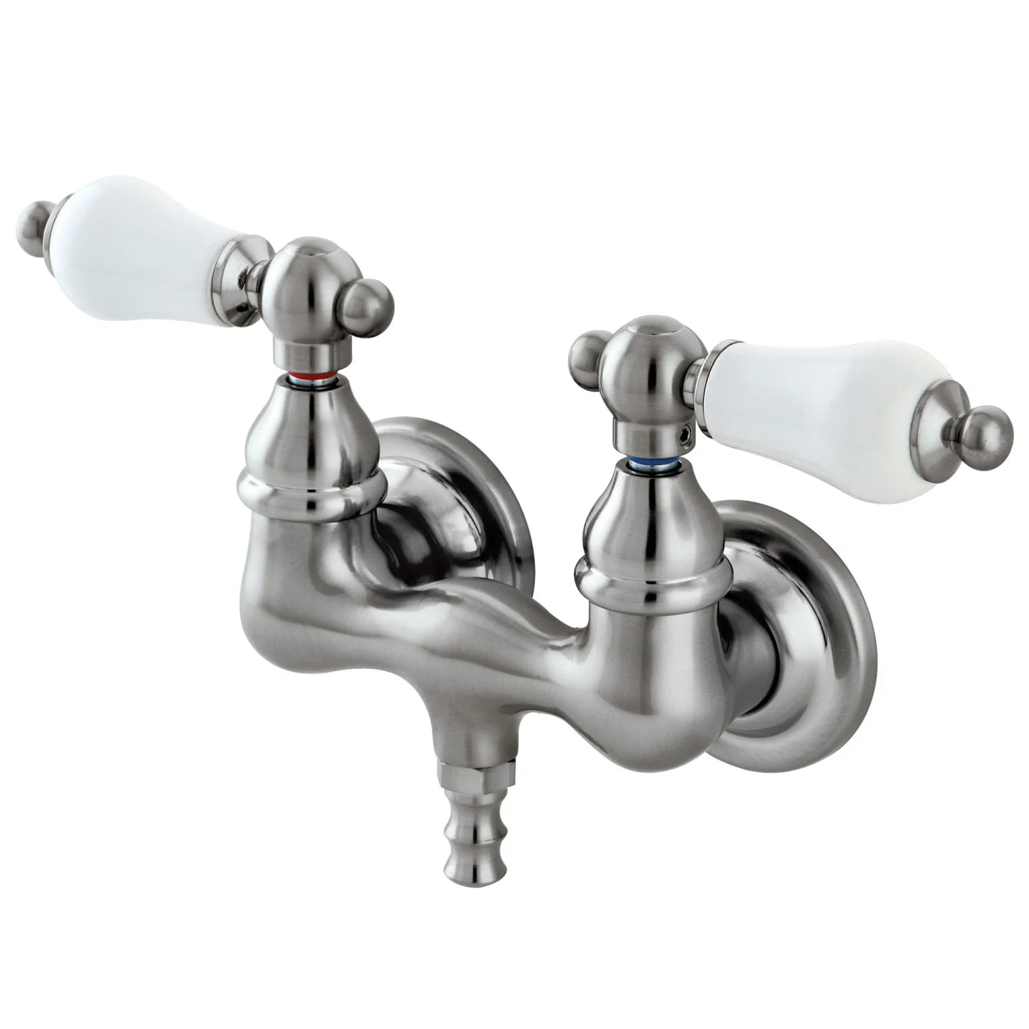 Kingston - Tub Faucets - Vintage CC35T Two-Handle 2-Hole Tub Wall Mount Clawfoot Tub Faucet